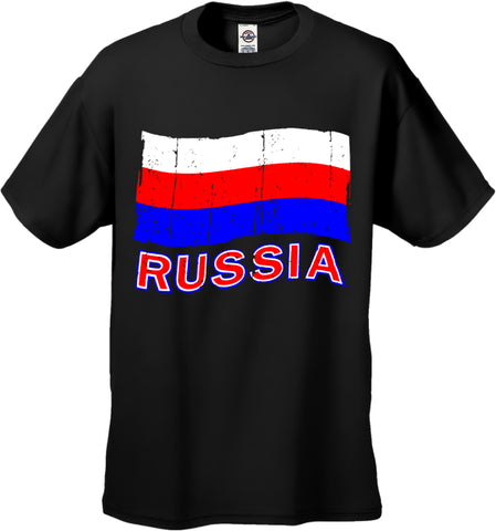 Russia Vintage Flag Men's T-Shirt