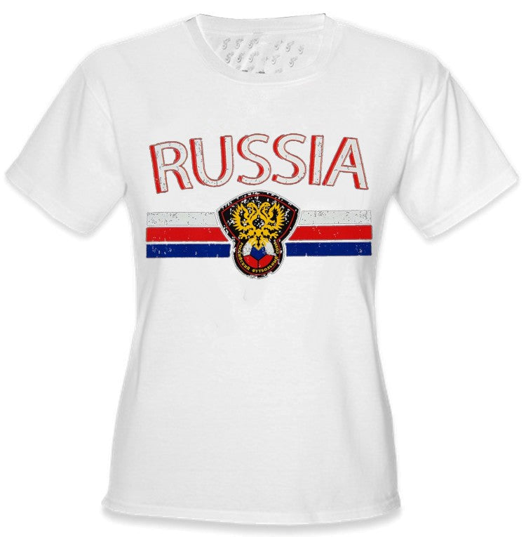 Russia Vintage Shield International Girls T-Shirt