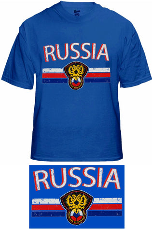 Russia Vintage Shield International Mens T-Shirt