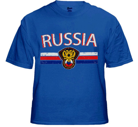 Russia Vintage Shield International Mens T-Shirt