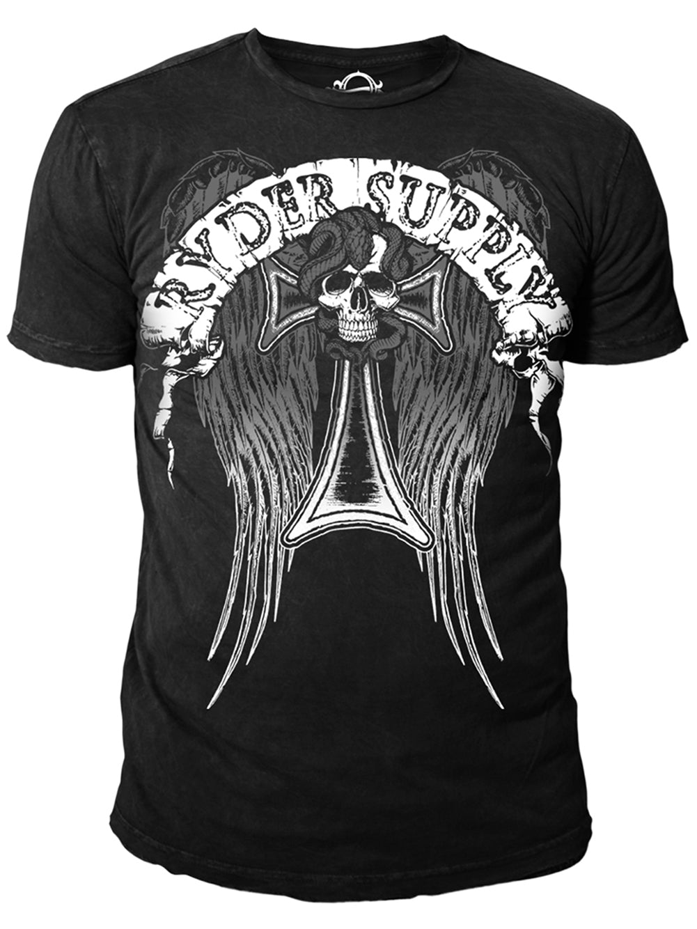 Ryder Supply Clothing - Angel Mens T-shirt (Black)