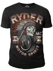 Ryder Supply Clothing - Navajo Mens T-shirt (Black)
