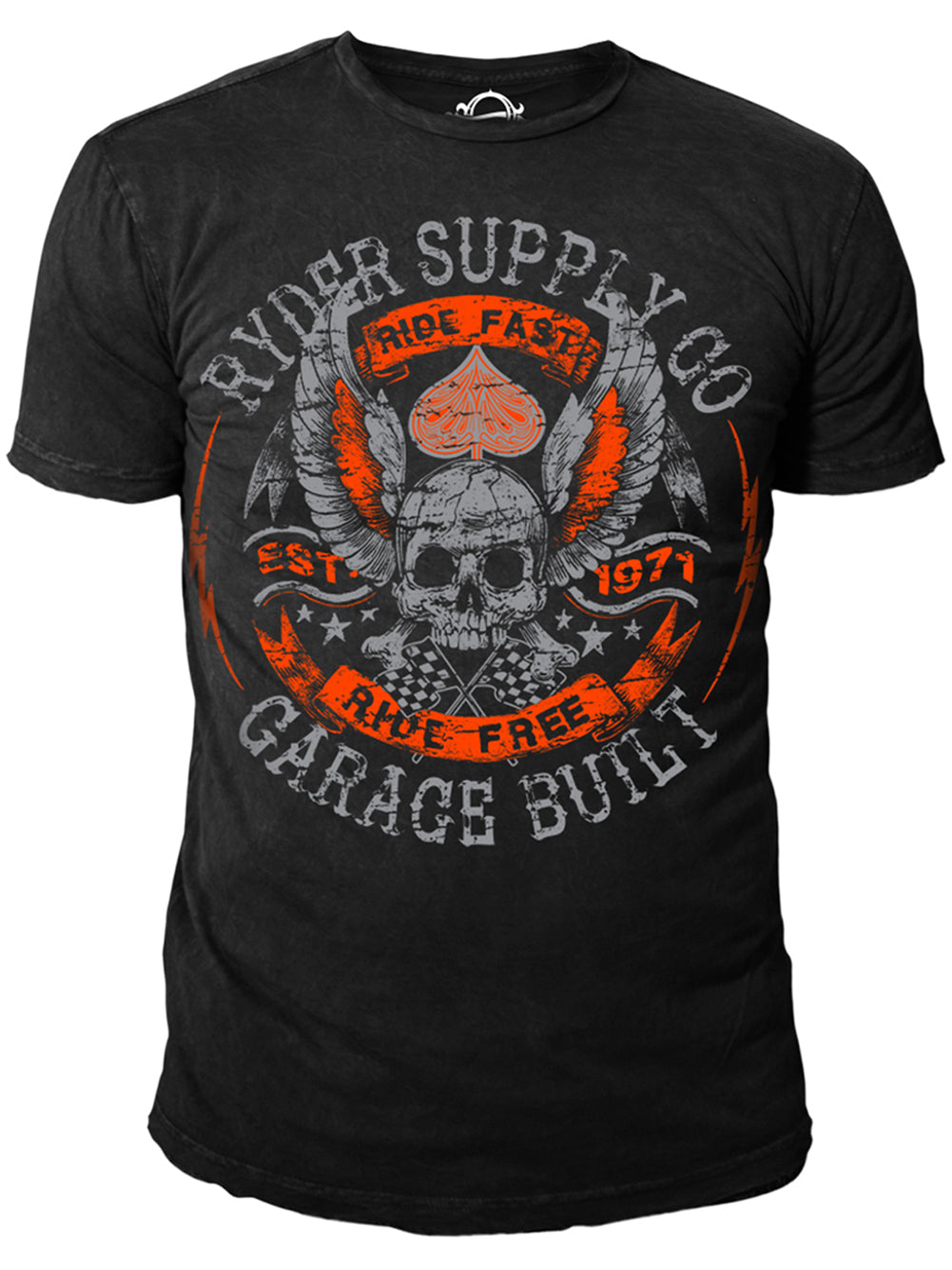 Ryder Supply Clothing -  Rebels Mens T-shirt (Black)