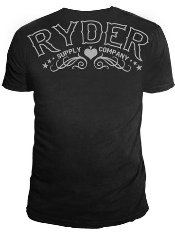 Ryder Supply Clothing - Spade Mens T-shirt (Black)