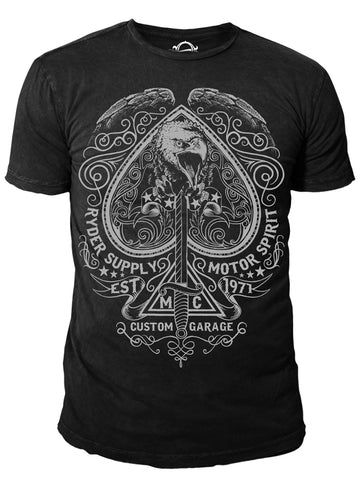 Ryder Supply Clothing - Spade Mens T-shirt (Black)