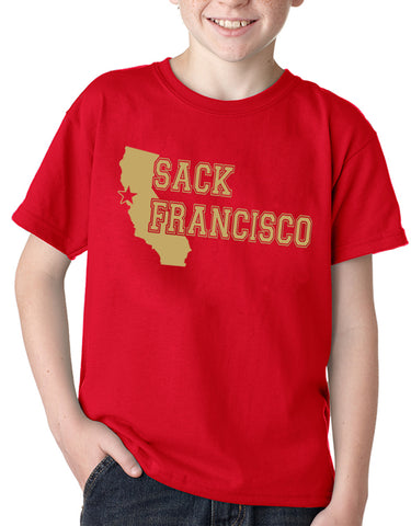 SACK FRANCISCO San Francisco 49ers Football Kid's T-Shirt