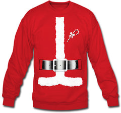 Santa Claus Christmas Costume Men's Crew Neck Sweatshirt
