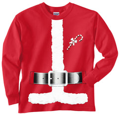 Santa Claus Christmas Costume Men's Long Sleeve T-Shirt
