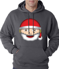 Santa Emoji Adult Hoodie