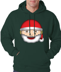 Santa Emoji Adult Hoodie