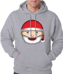 Santa Emoji Adult Hoodie