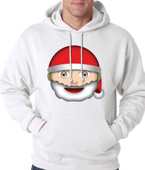 Santa Emoji Adult Hoodie