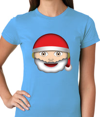 Santa Emoji Ladies T-shirt