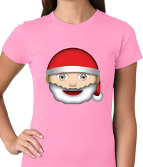Santa Emoji Ladies T-shirt