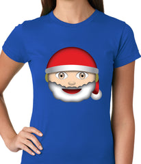 Santa Emoji Ladies T-shirt