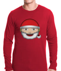 Santa Emoji Thermal Shirt