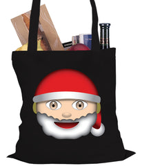 Santa Emoji Tote Bag