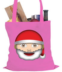 Santa Emoji Tote Bag