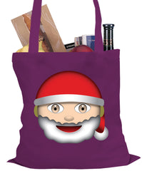Santa Emoji Tote Bag
