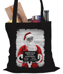 Santa Mug Shot Funny Tote Bag