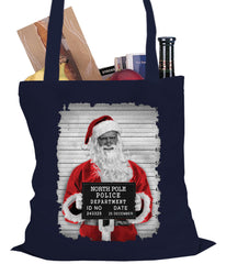 Santa Mug Shot Funny Tote Bag