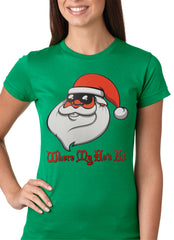 Santa - Where My Ho's At Girls T-shirt