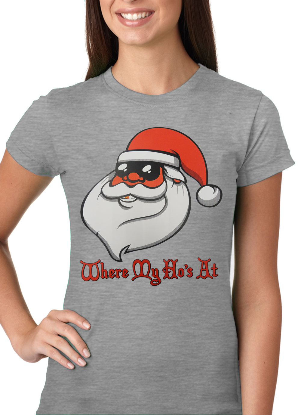 Santa - Where My Ho's At Girls T-shirt