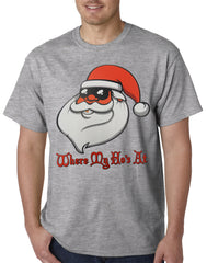 Santa - Where My Ho's At Mens T-shirt