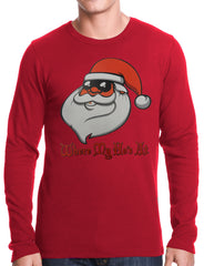 Santa - Where My Ho's At Thermal Shirt