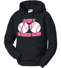 Save Second Base Adult Hoodie