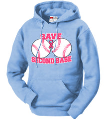 Save Second Base Adult Hoodie