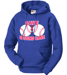 Save Second Base Adult Hoodie