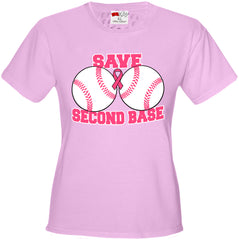 Save Second Base Girl's T-Shirt