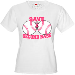 Save Second Base Girl's T-Shirt