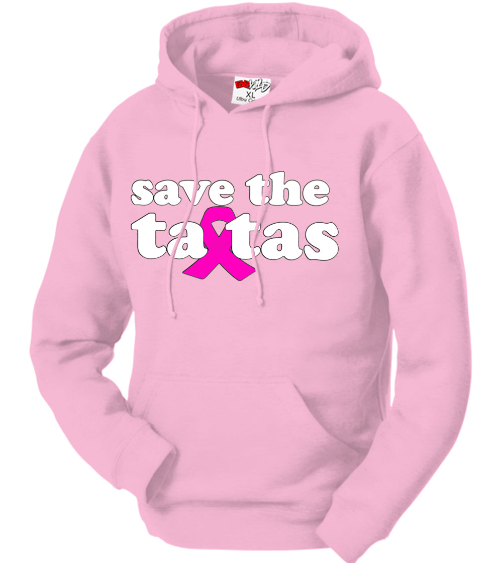Save The Ta Tas Breast Cancer Awareness Adult Hoodie