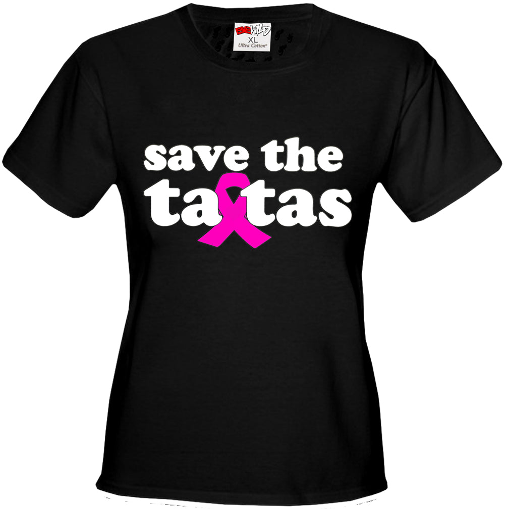 Save The Ta Tas Breast Cancer Awareness Girls T-shirt