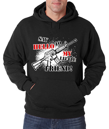 Say Hello To My Little Friend Adult Hoodie