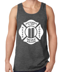 September 11, 2001 Never Forget, Never Again Tank Top