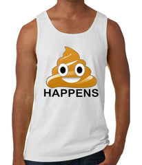 Sh*t Happens Funny Emoji Tank Top