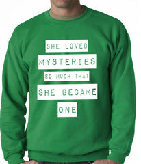 She Loved Mysteries So Much, She Became One Adult Crewneck