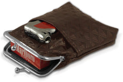 Sheer Designer Cigarette Purse with Lighter Pocket
