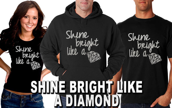 Shine Bright Like A Diamond Adult Hoodie