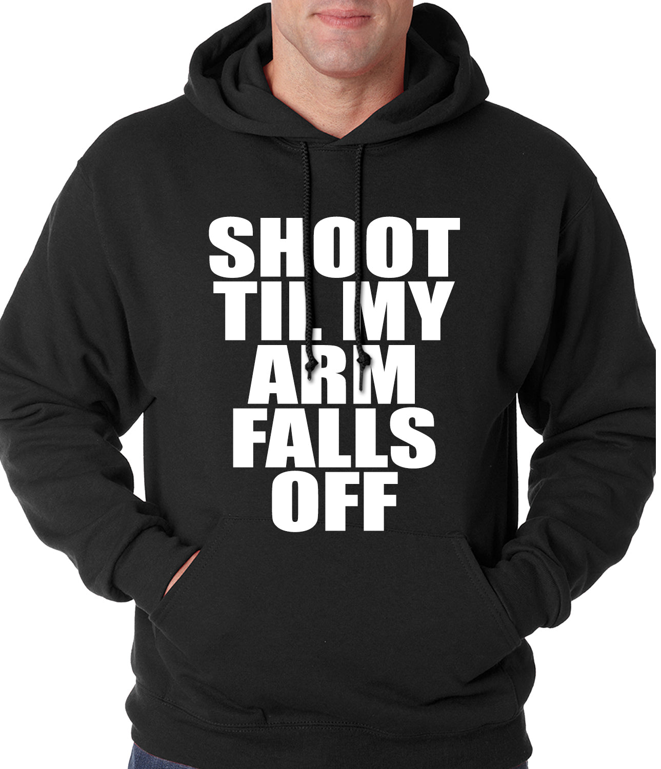 Shoot Til My Arm Falls Off Basketball Adult Hoodie