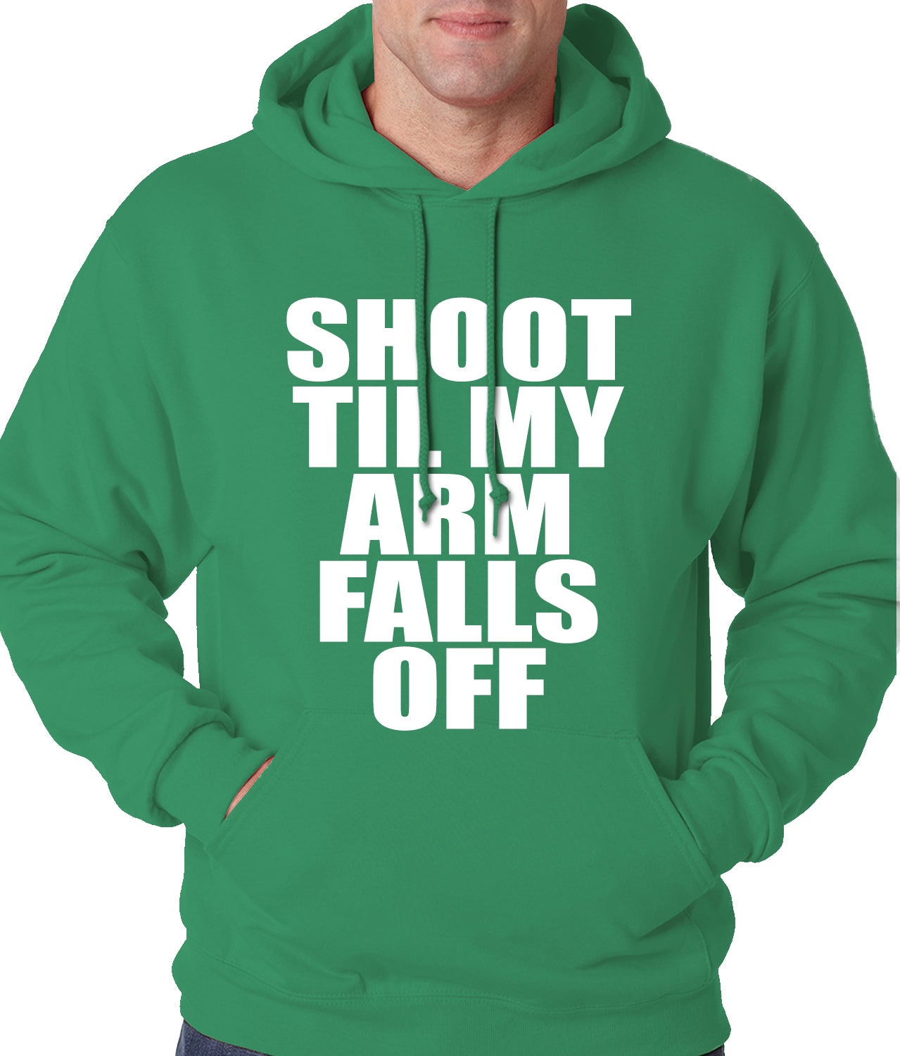 Shoot Til My Arm Falls Off Basketball Adult Hoodie