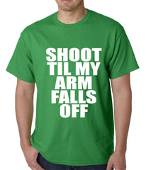 Shoot Til My Arm Falls Off Basketball Mens T-shirt