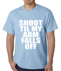 Shoot Til My Arm Falls Off Basketball Mens T-shirt