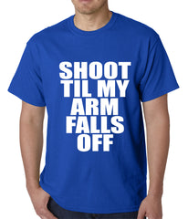 Shoot Til My Arm Falls Off Basketball Mens T-shirt