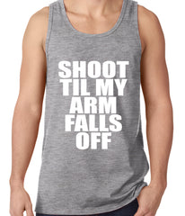 Shoot Til My Arm Falls Off Basketball Tank Top