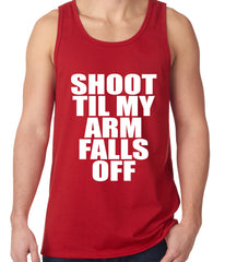 Shoot Til My Arm Falls Off Basketball Tank Top