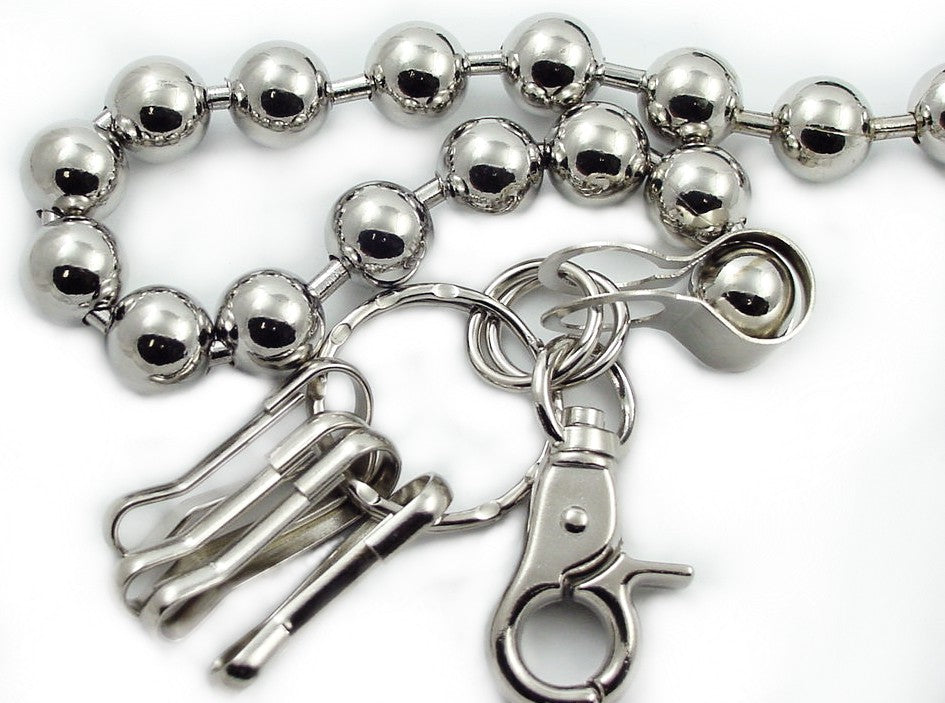 Silver Ball 30 inch Jean & Wallet Chain – Bewild